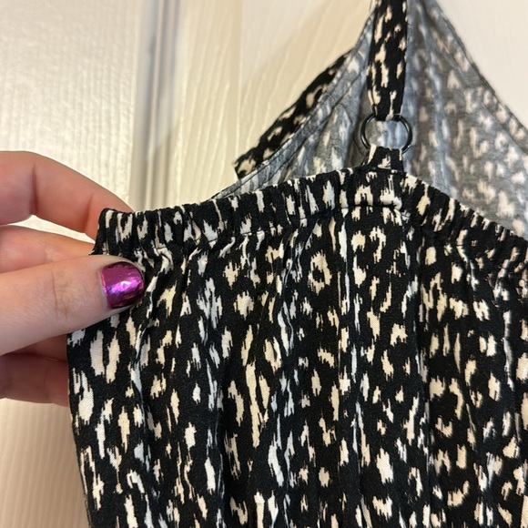 Torrid black and white print ruffle spaghetti strap casual dress mini 1X - Picture 10 of 10